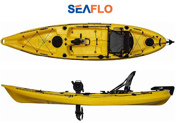 SEAFLO TEK KİŞİLİK PEDALLI KANO SARI