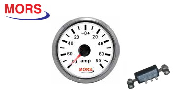AMPERMETRE 12-24 V BEYAZ + ŞÖNT DAHİL