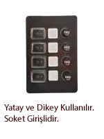 4'LÜ SWITCH PANEL 83X120 MM