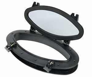 SEAFLO PLASTİK LUMBOZ OVAL 20X40 CM SİYAH