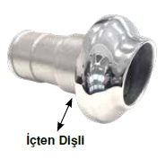 EGZOZ ÇIKIŞI ÇEKVALFLİ 75 MM İÇTEN DİŞLİ