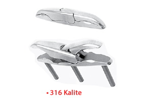 X TİP KOÇ BOYNUZU AÇILIR KAPANIR ALTTAN VİDALI 15 CM